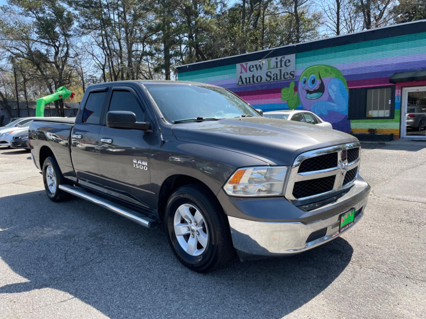 2017 GRAY RAM 1500 SLT (1C6RR6GG5HS) with an 3.6L engine, Automatic transmission, located at 5103 Dorchester Rd., Charleston, SC, 29418-5607, (843) 767-1122, 36.245171, -115.228050 - Photo#0